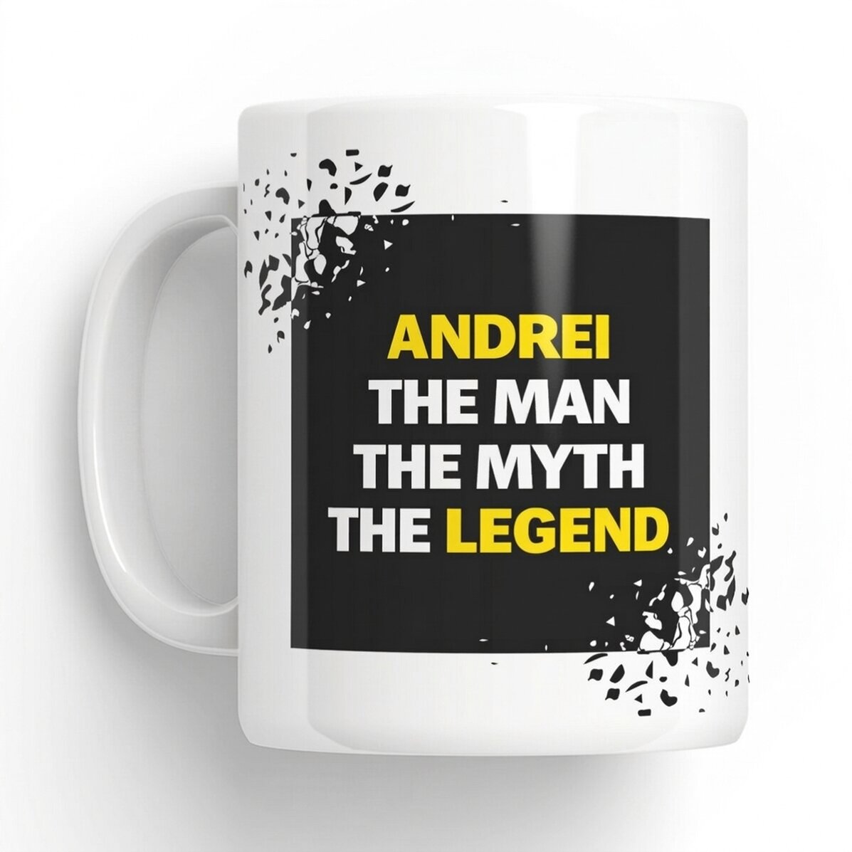 Personalisierter Becher mit Text – The Legend
