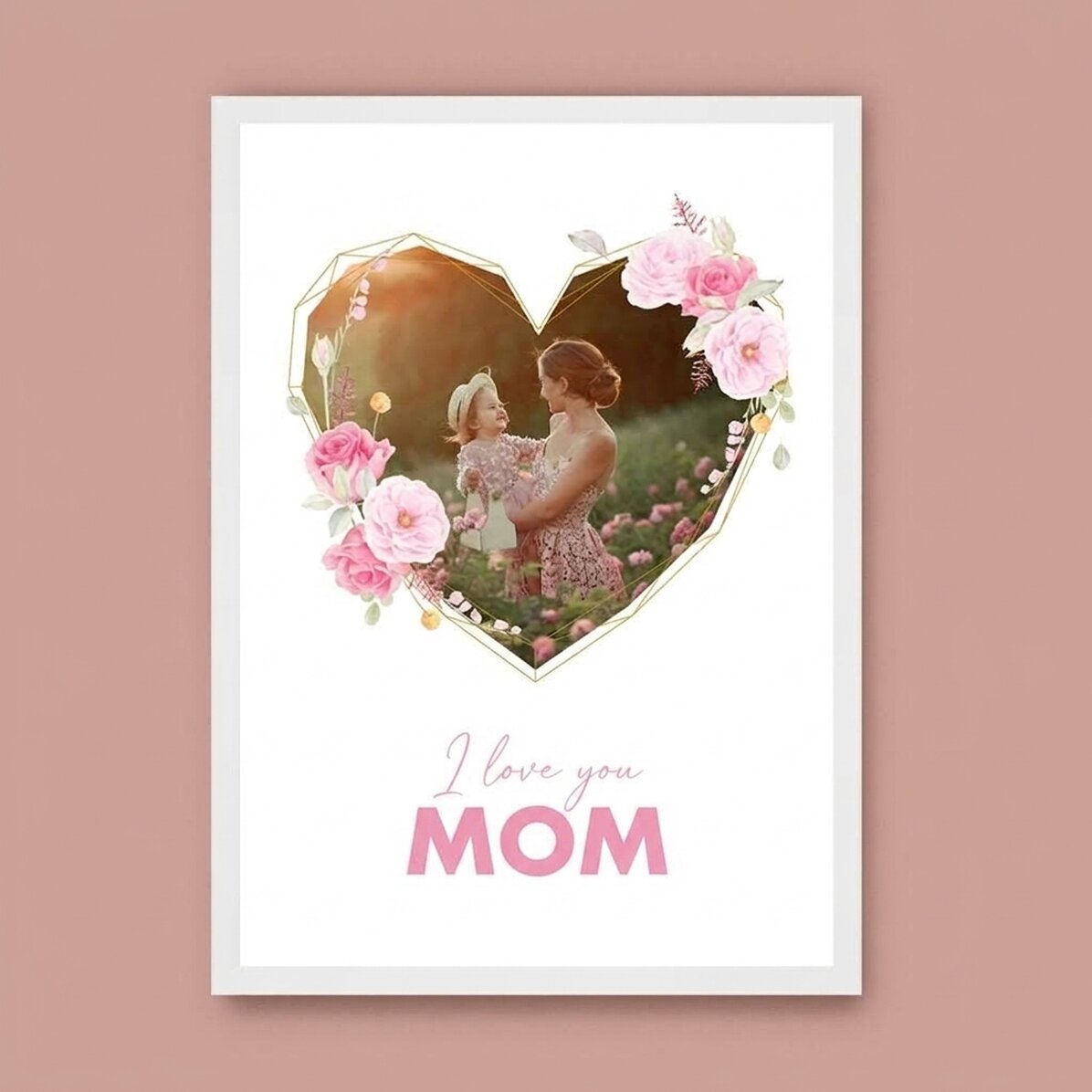 Individuell gestaltetes Bild mit Foto und Text – From my heart