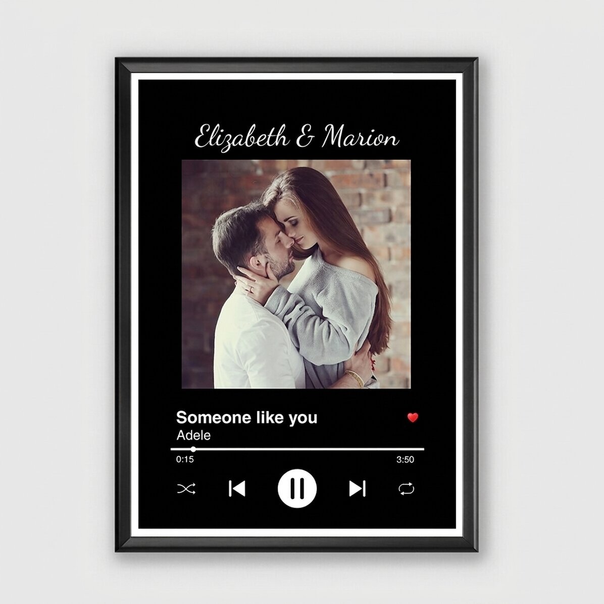 Individuell gestaltetes Bild mit Foto und Text – Unser Lied