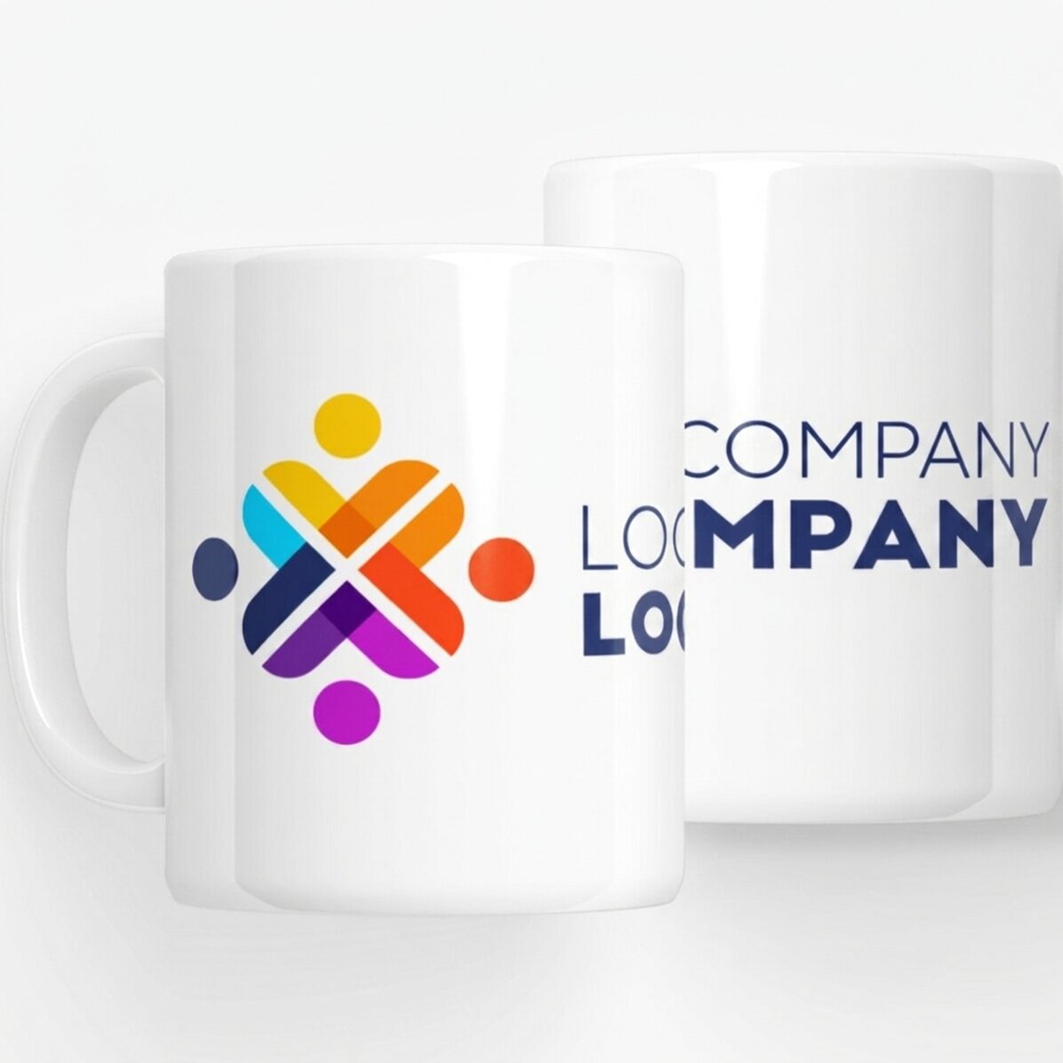 Personalisierter Becher mit Logo