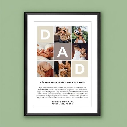 Individuell gestaltetes Bild mit Text und 6 Fotos – DAD