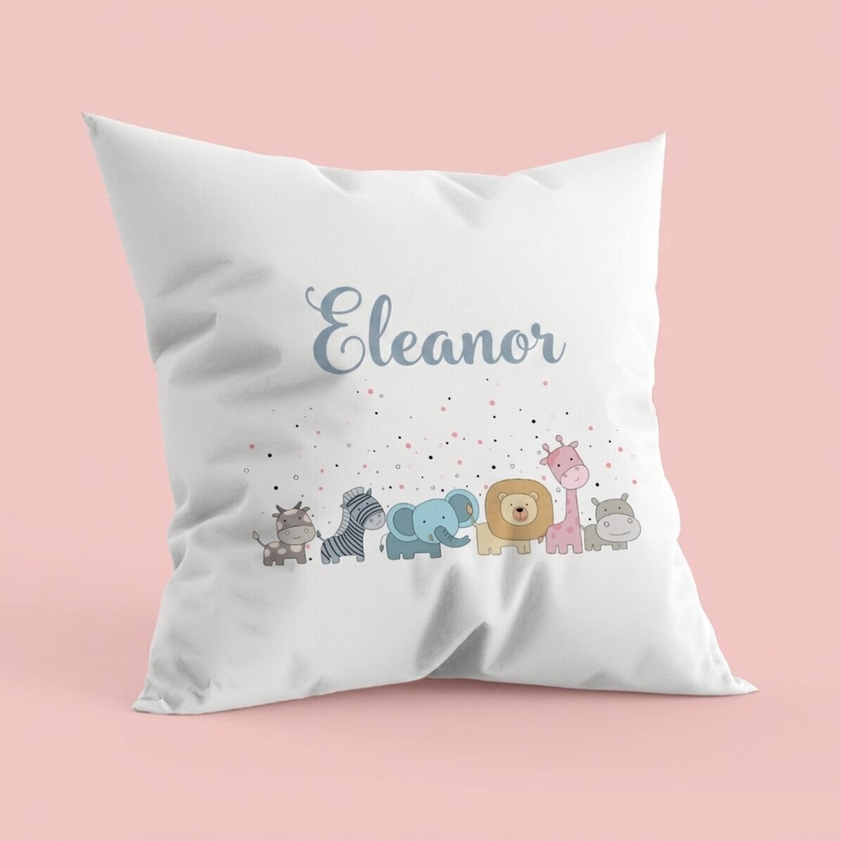 Personalisiertes Kissen mit Schriftzug – Name des Babys