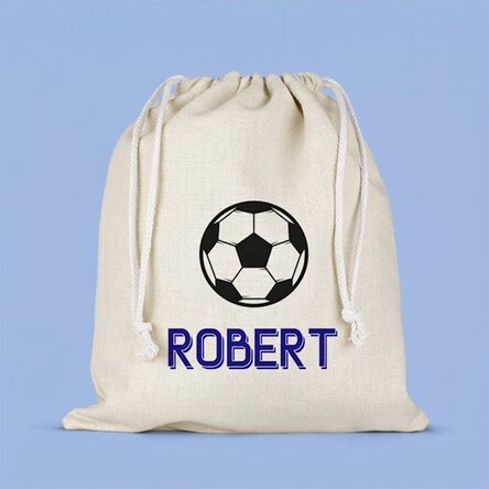 Mittlere, mit Namen personalisierte Tasche – Fußball