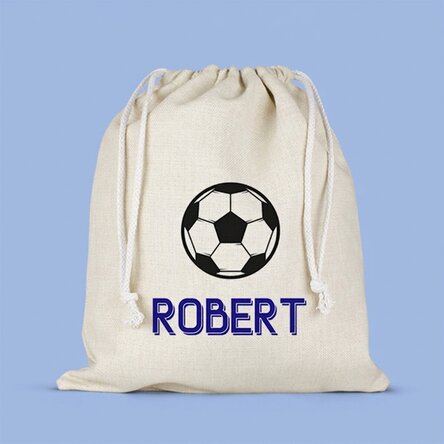 Medium personalised bag with name - Football