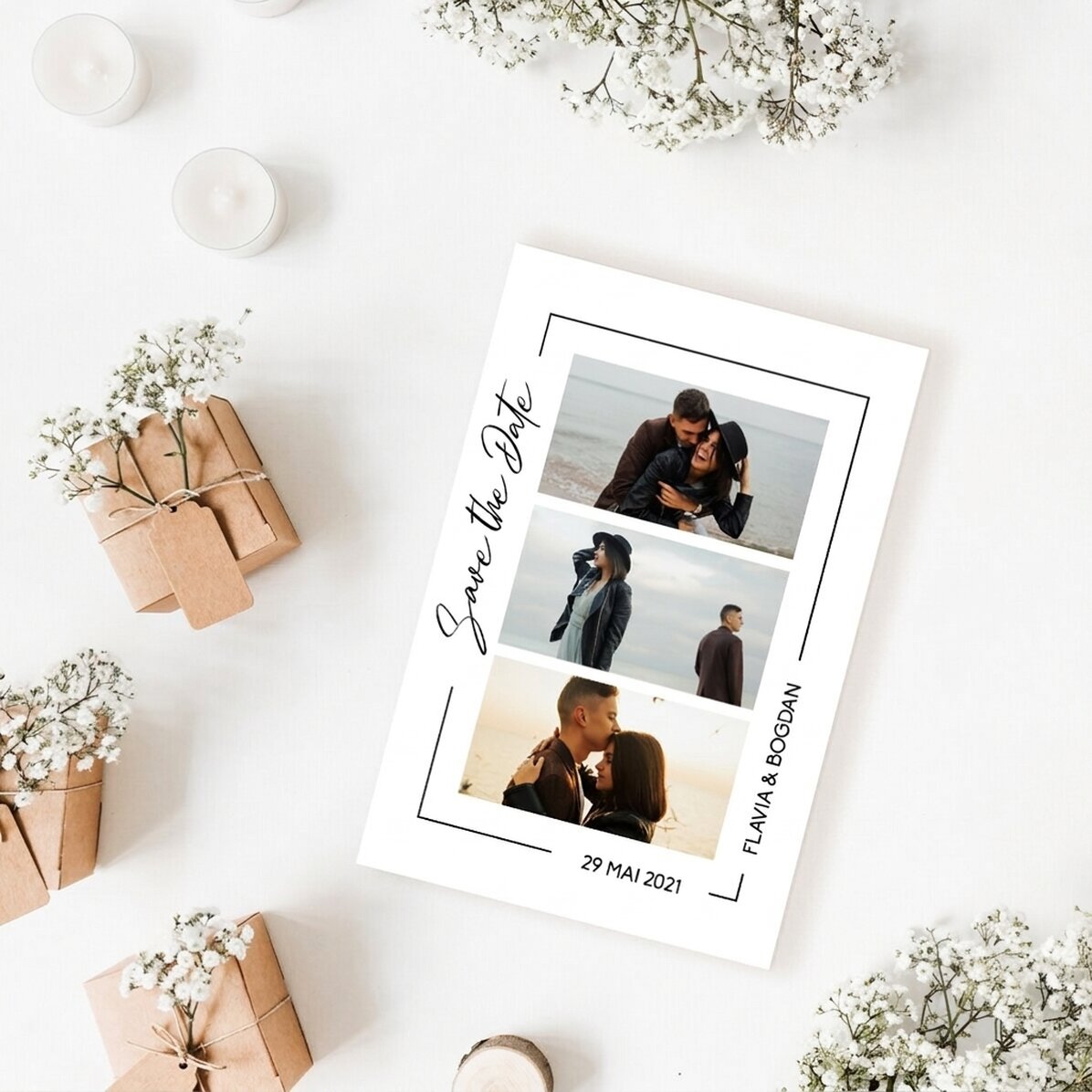 Individuell gestaltetes Foto im Format 10 x 15 cm – Save the Date