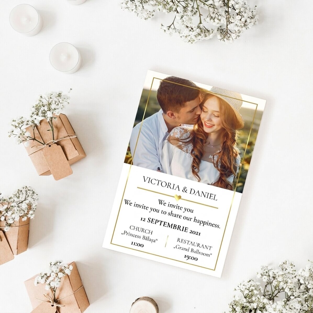 Personalisiertes Foto im Format 10 x 15 cm – Einladung
