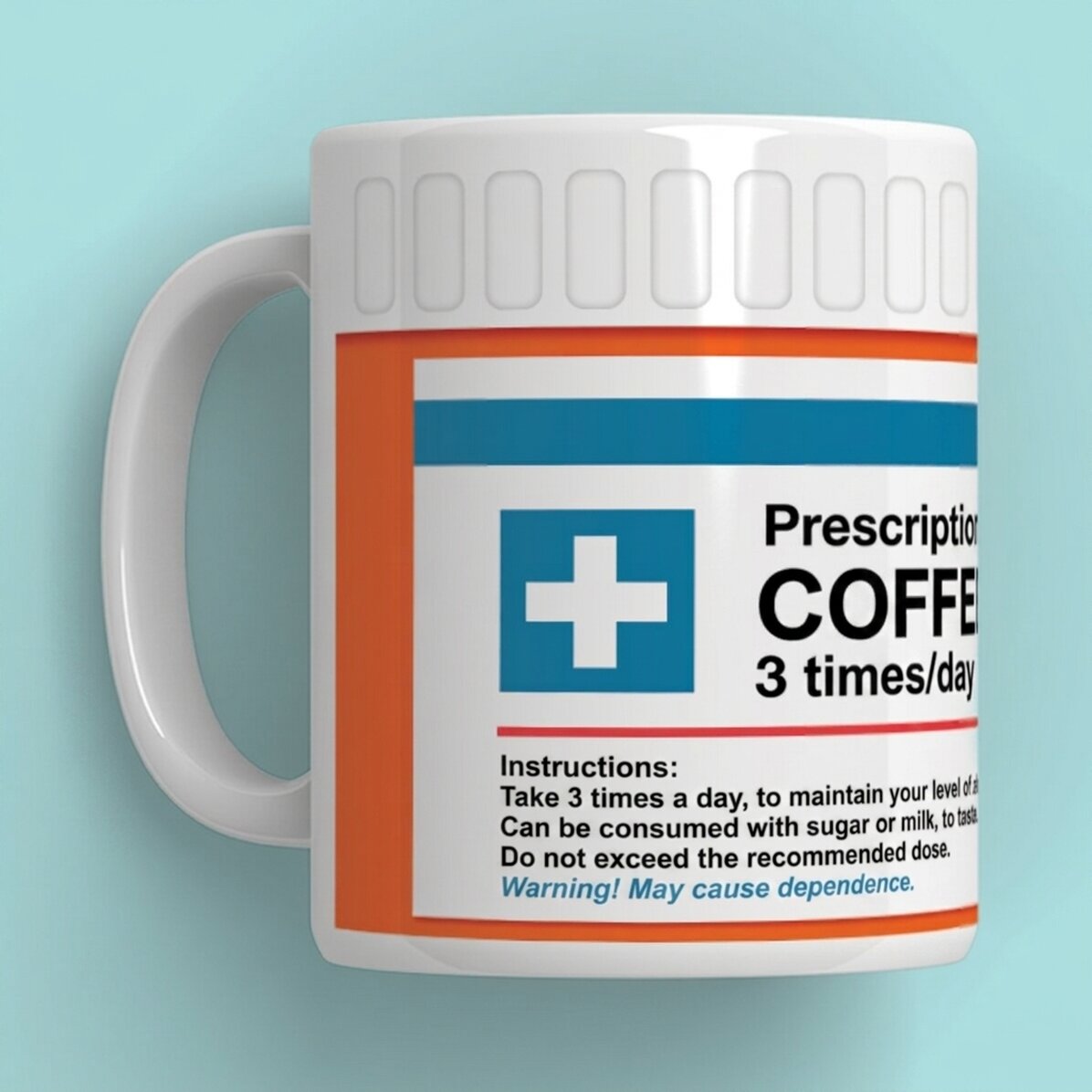Personalisierte Tasse mit Botschaft – Prescriptie