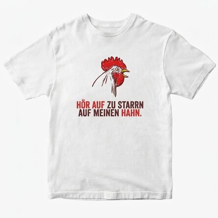 Personalisiertes T-Shirt mit Aufdruck – „Stop staring“