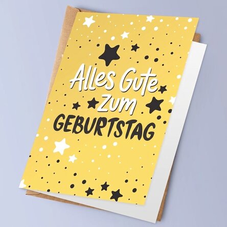 Personalisierte Grußkarte – Happy Birthday