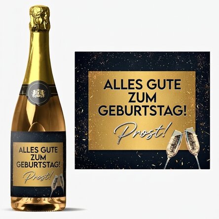 Personalisierter Sekt – Geburtstagsfeier