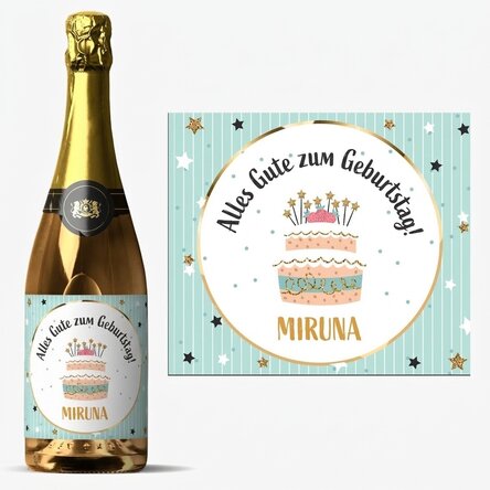 Personalisierter Sekt zum Geburtstag – Happy Birthday!