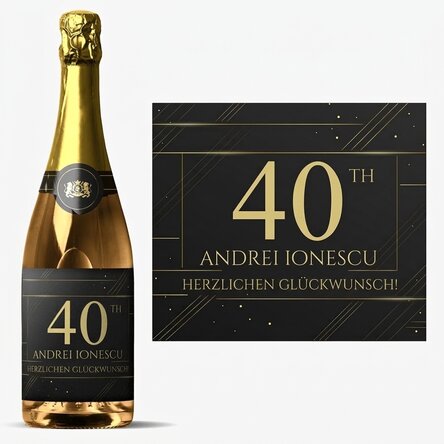 Personalisierter Sekt mit Text – Ein Geschenk für dich