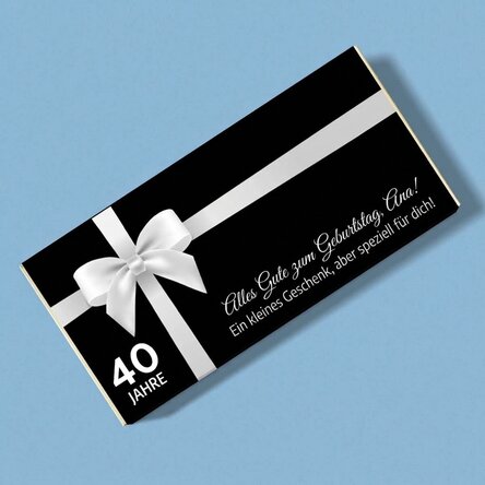 Personalisierte Schokolade mit Text zum Geburtstag – Special for you