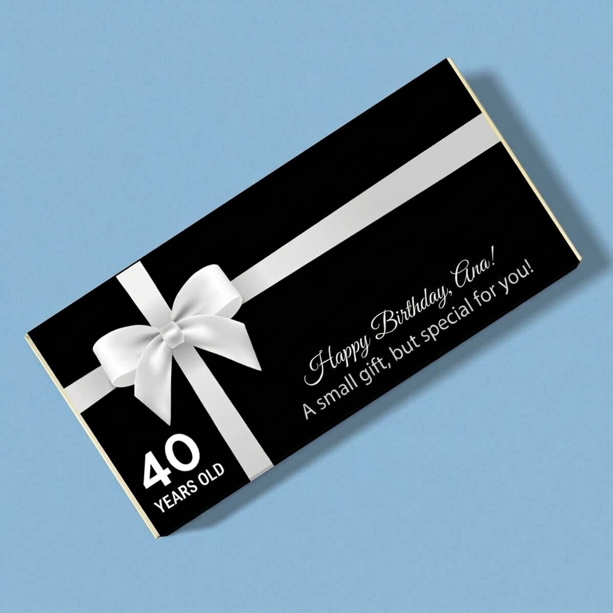 Personalisierte Schokolade mit Text zum Geburtstag – Special for you