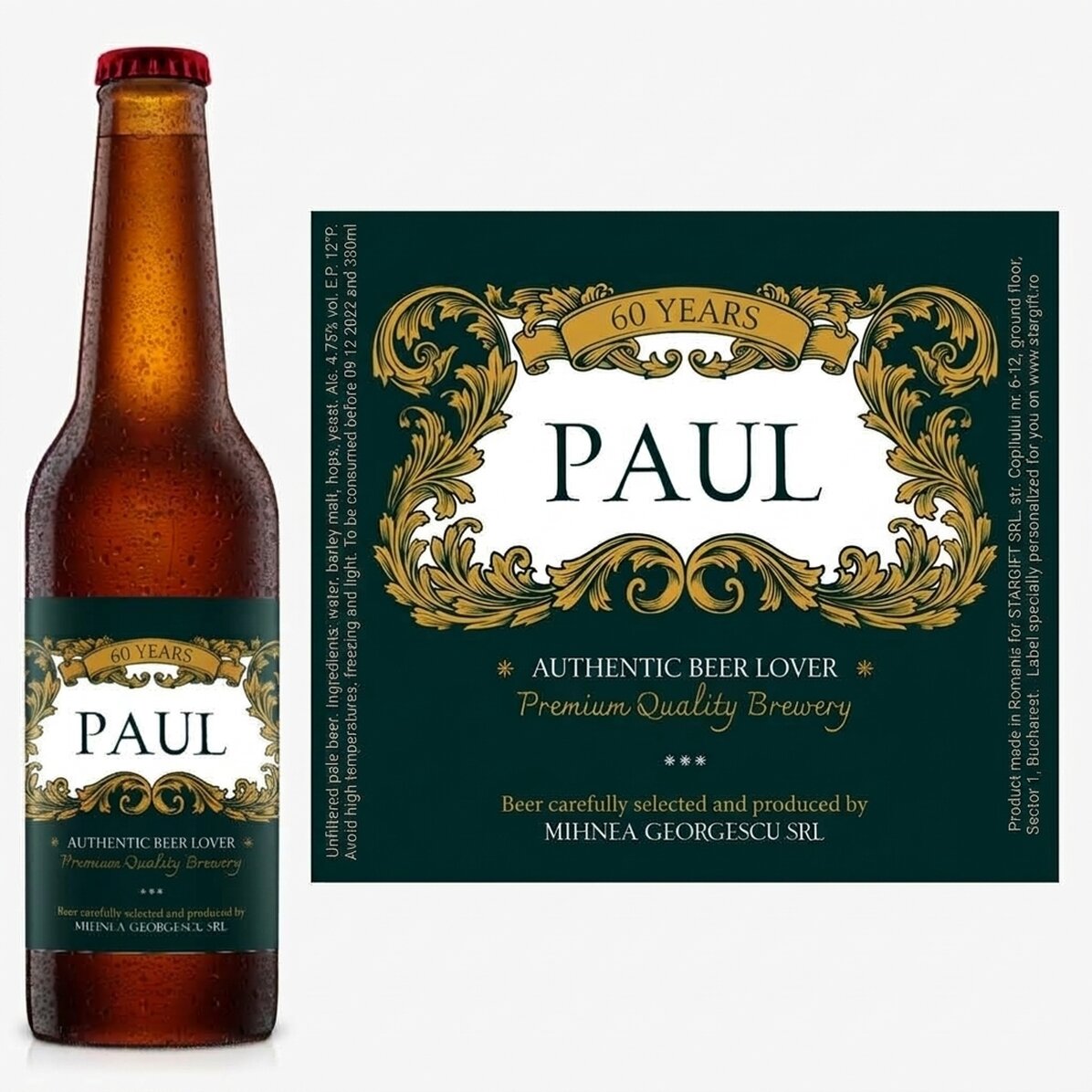 Bier mit individueller Beschriftung – Royal 60