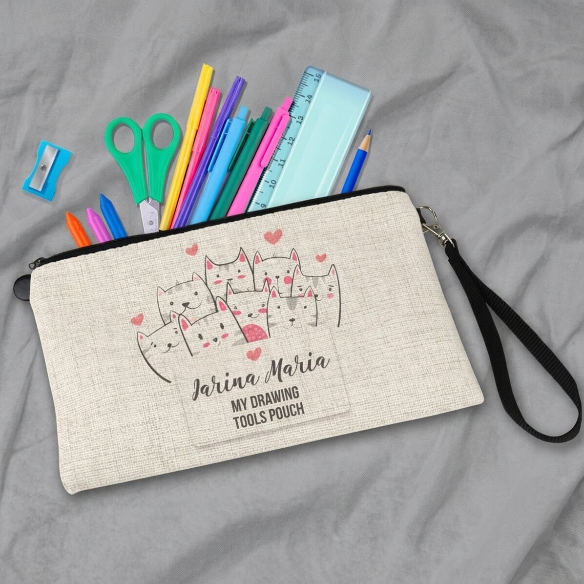 Personalisiertes Schulset mit Text – Kitty