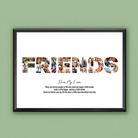 Individuell gestaltetes Landschaftsbild mit 34 Fotos und Text – FRIENDS