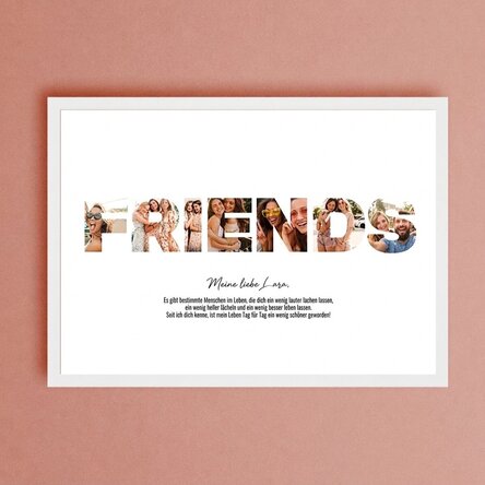 Individuell gestaltetes Landschaftsbild mit 7 Fotos und Text – FRIENDS