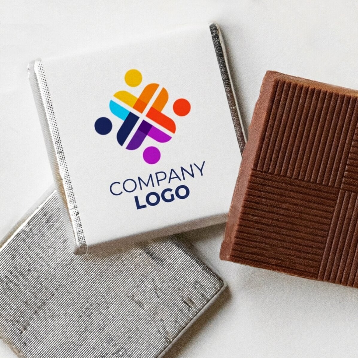 Personalisierte Mini-Schokolade mit Logo