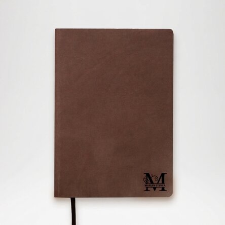 Personalisierter Terminkalender aus Leder mit Monogramm