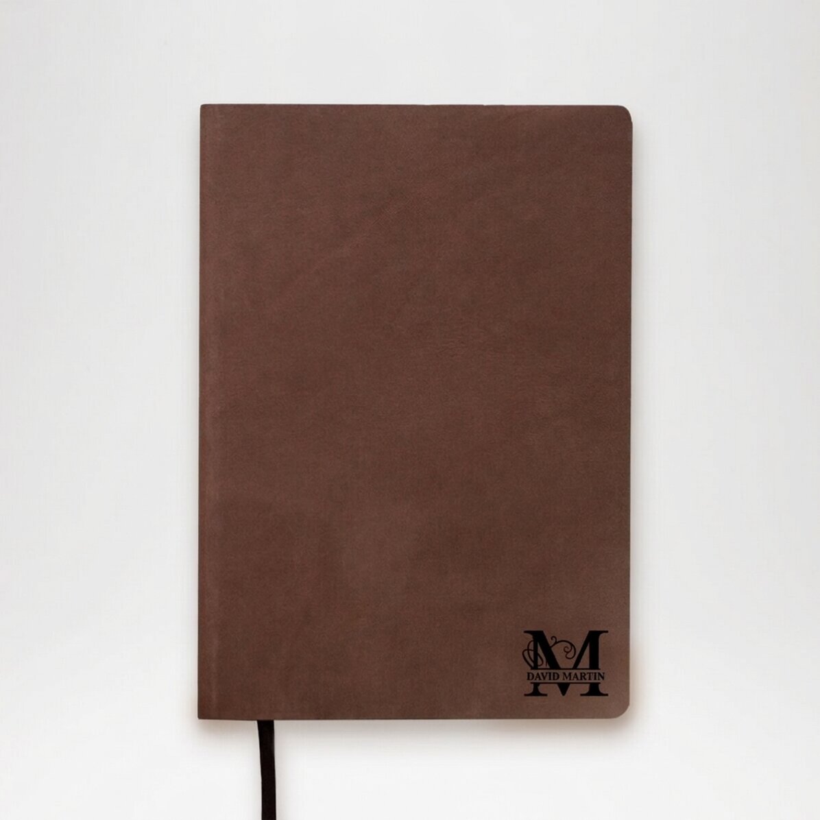 Personalisierter Terminkalender aus Leder mit Monogramm