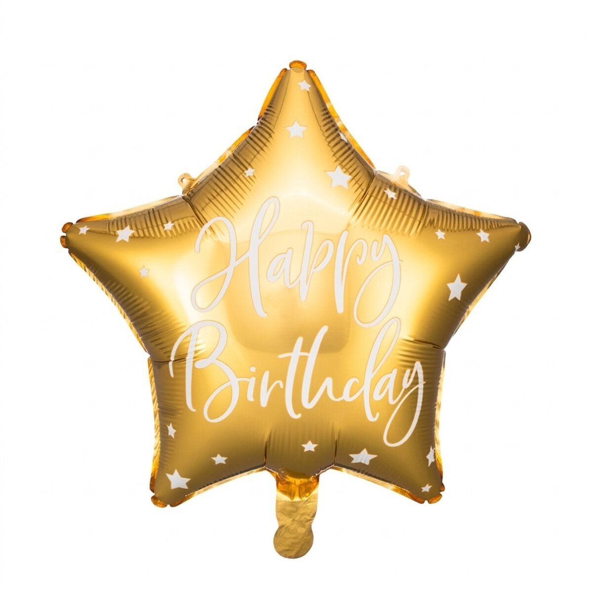 Luftballon – goldener Stern „Happy Birthday“