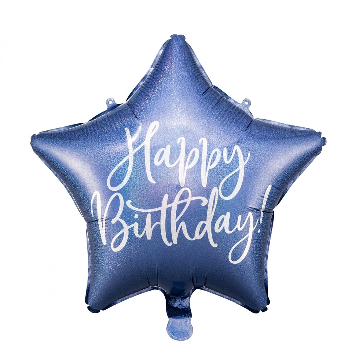 Luftballon – blauer Stern „Happy Birthday“