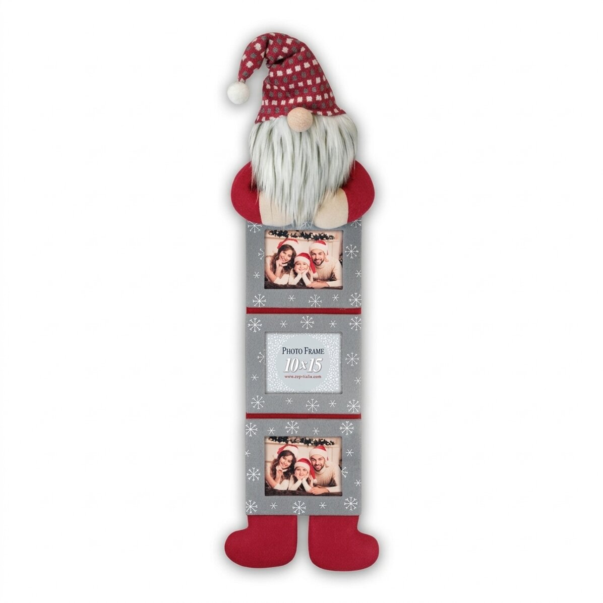 Spiridus-Weihnachts-Fotorahmen für 3 Fotos – Modell „Boris“
