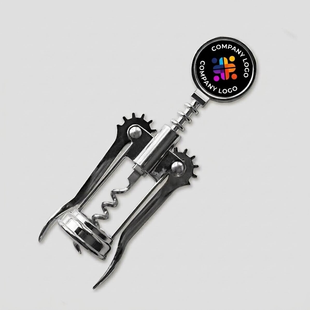 Personalisierter Korkenzieher mit Logo und Text