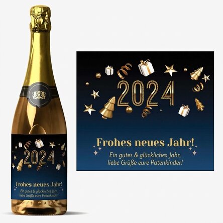 Personalisierter Sekt mit Aufdruck – Herzlichen Glückwunsch zum Geburtstag!