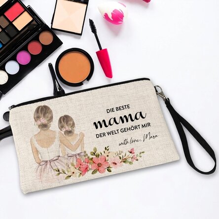 Individuell gestaltetes Make-up-Set mit Schriftzug – Mama