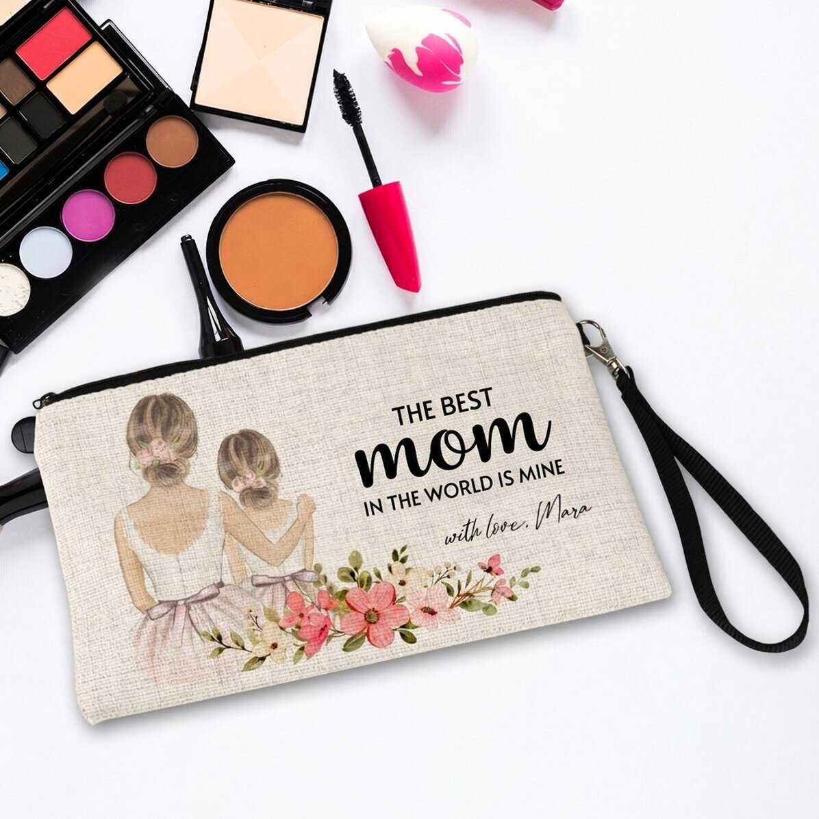 Individuell gestaltetes Make-up-Set mit Schriftzug – Mama