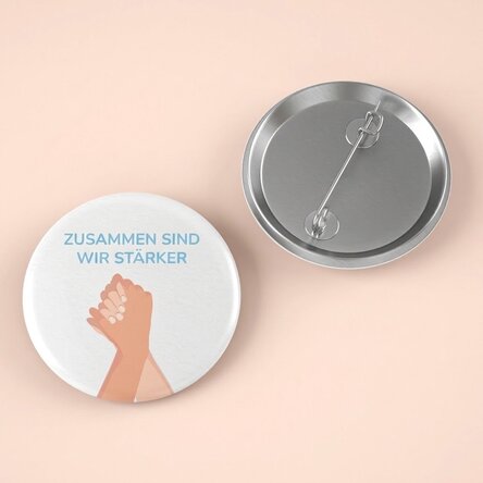 Personalisiertes Button mit Text – Together