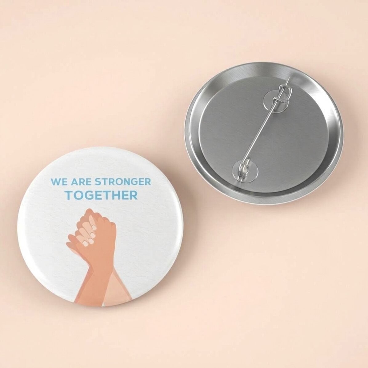 Personalisiertes Abzeichen mit Text – Together