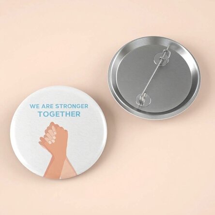 Personalisiertes Abzeichen mit Text – Together