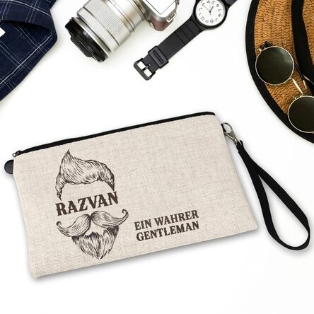 Personalisiertes Accessoire-Set für Herren mit Schriftzug – Gentleman