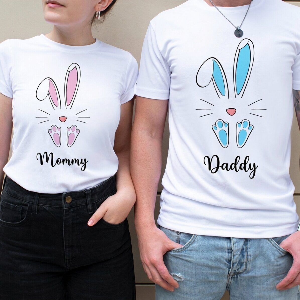 Personalisiertes Sport-T-Shirt mit Namen – Hase