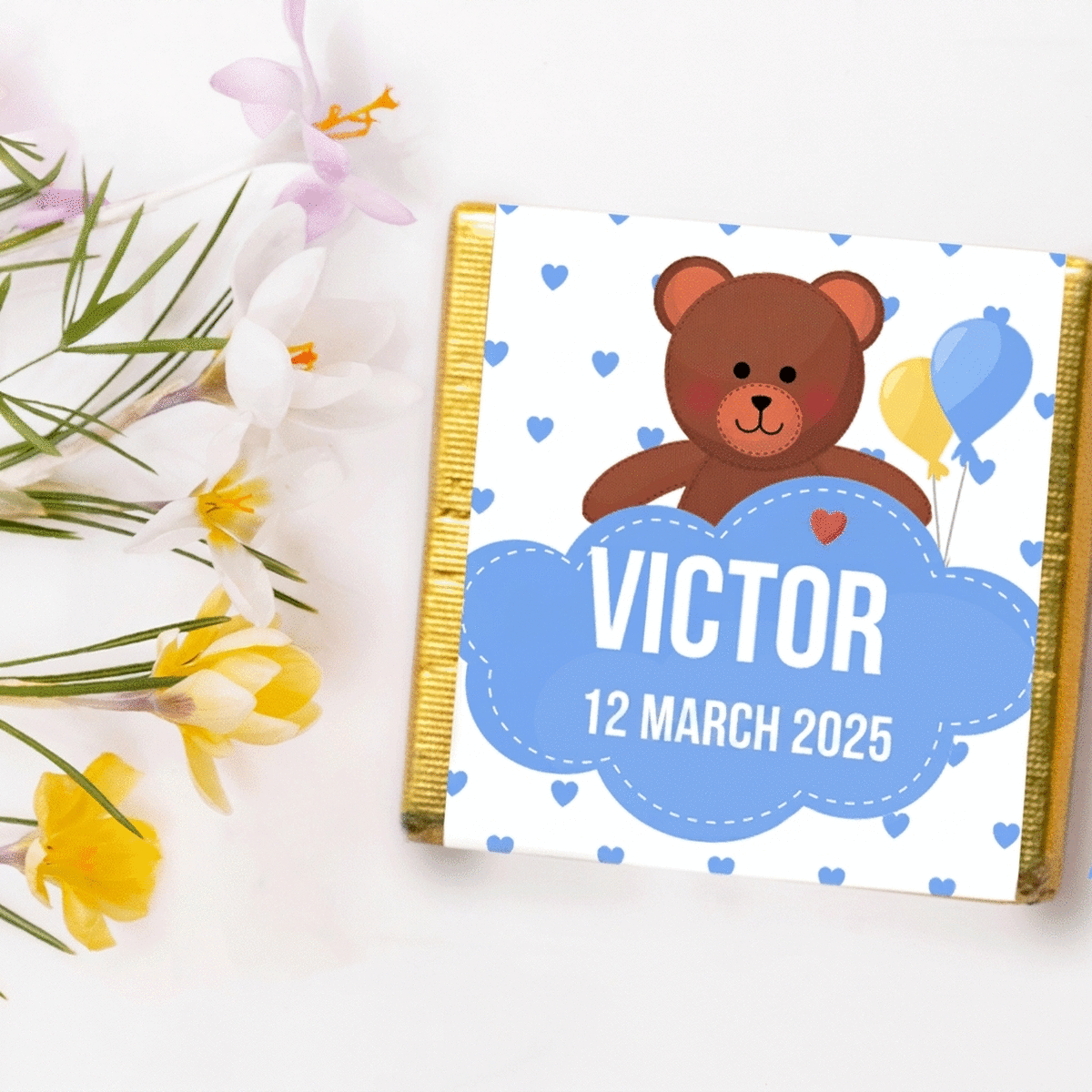 Personalisierte Mini-Praline – Taufgeschenk