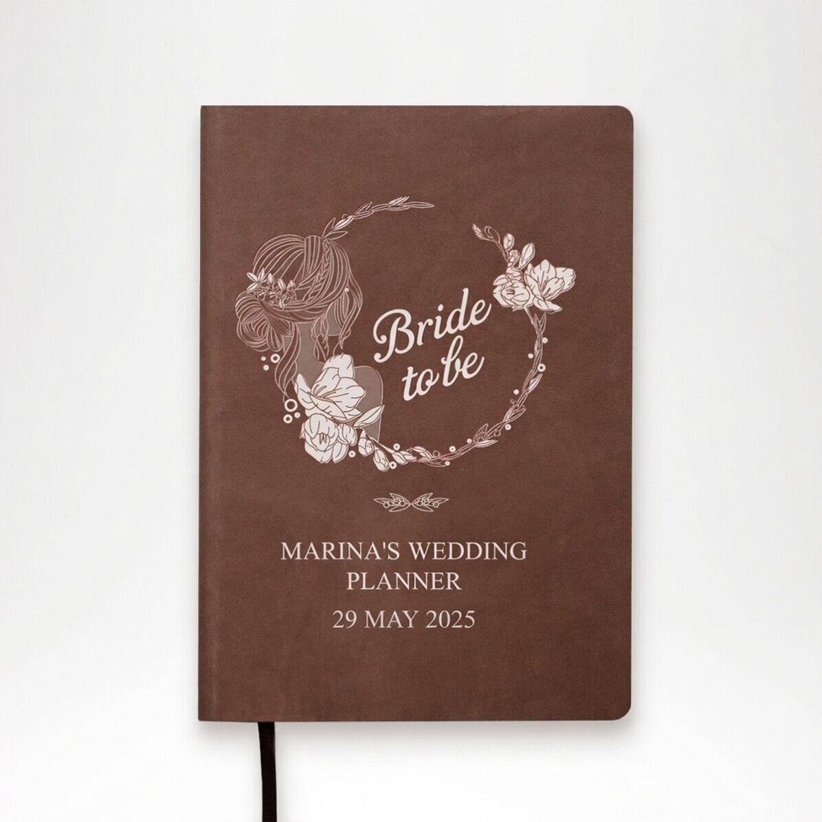 Personalisierter Terminkalender mit Text – Hochzeitsplaner