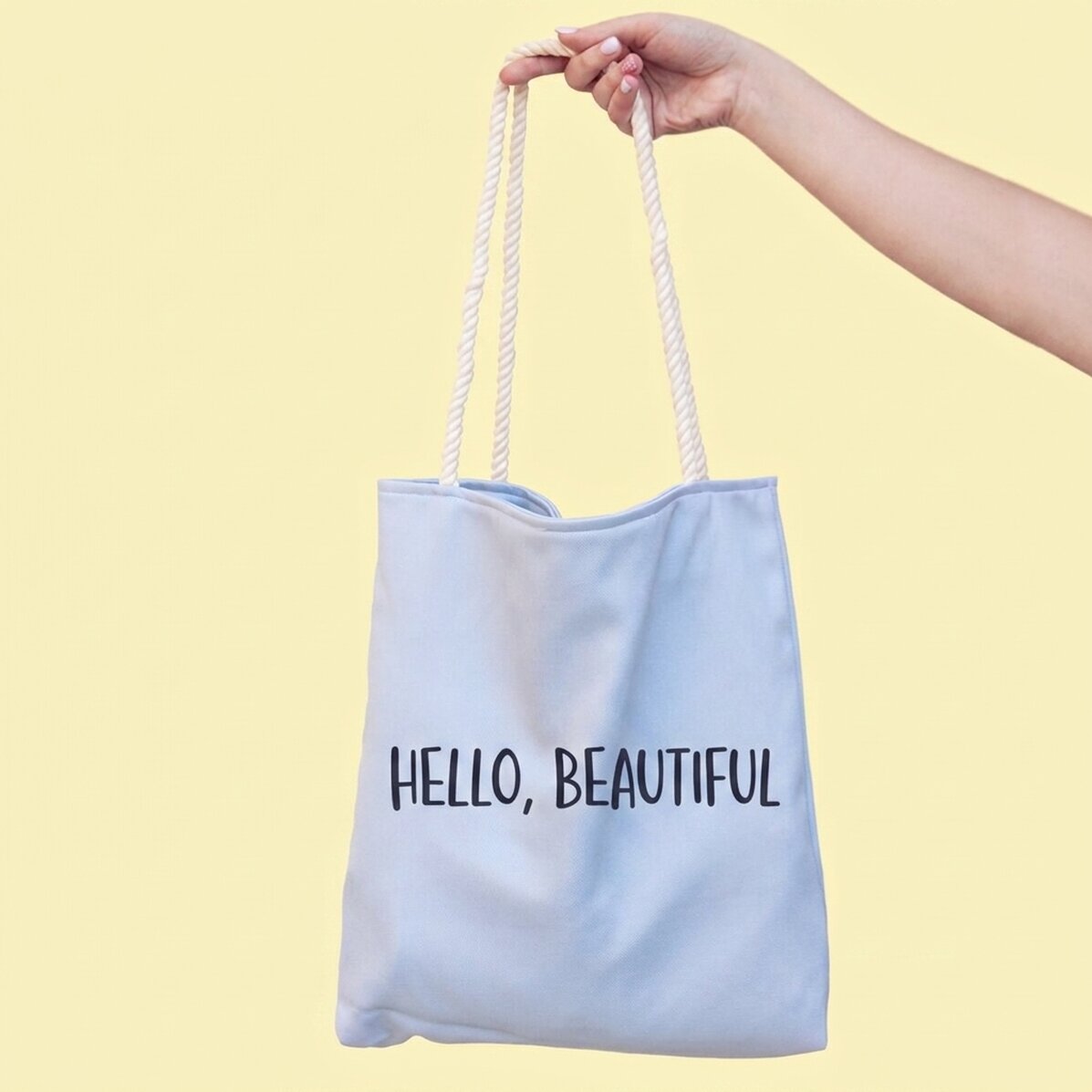 Personalisierte Tragetasche mit Aufdruck – Ciao, bella