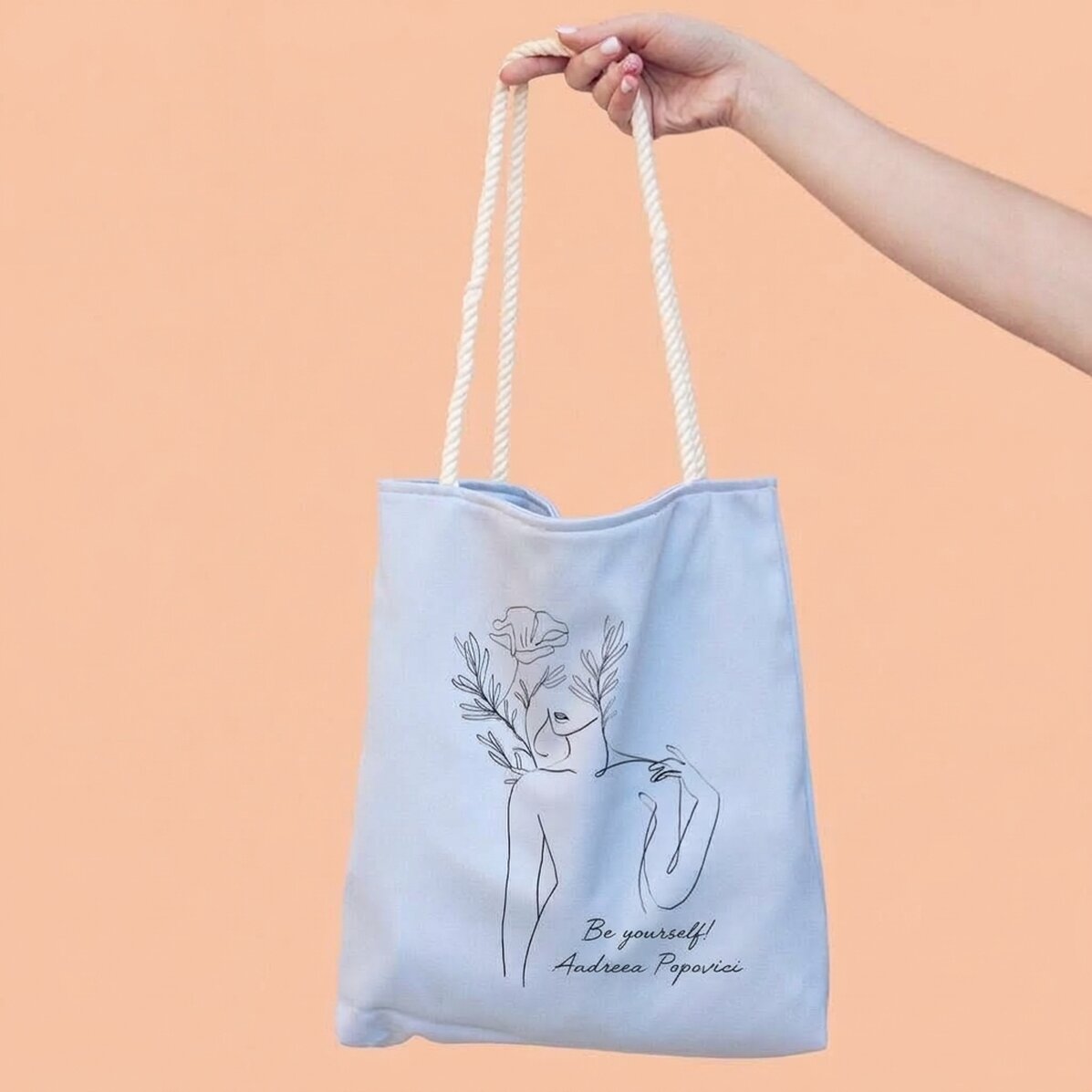 Personalisierte Tragetasche mit Aufdruck – Be yourself!