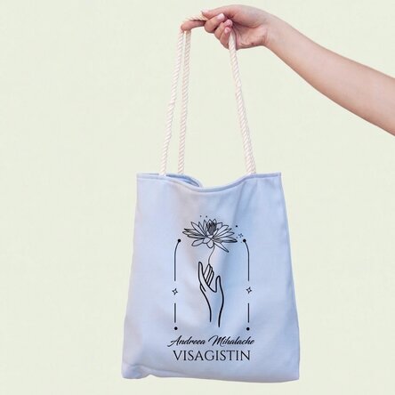 Personalisierte Tragetasche mit Aufdruck – Floral