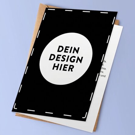 Personalisierte Grußkarte mit deinem eigenen Motiv