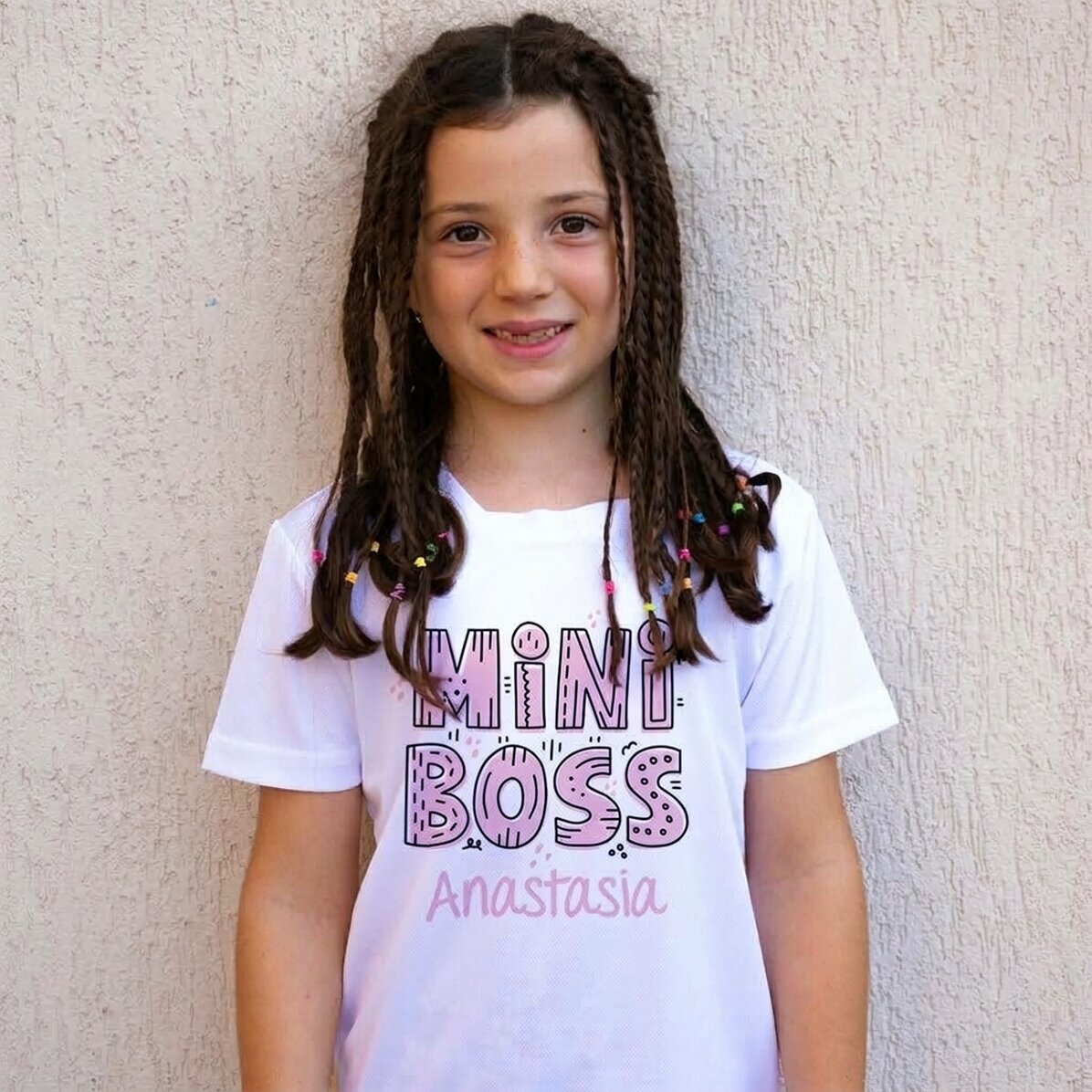 Personalisiertes Sport-T-Shirt für Kinder mit Namen – Mini Boss