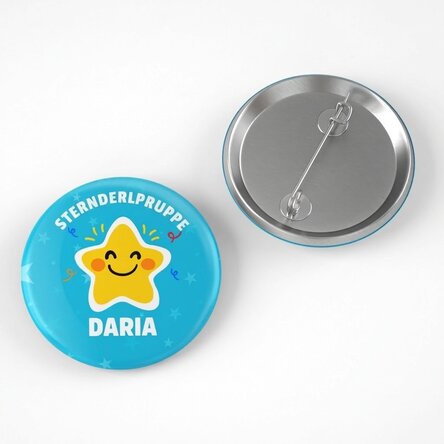 Personalisiertes Button mit Text – Die Sternchen-Gruppe