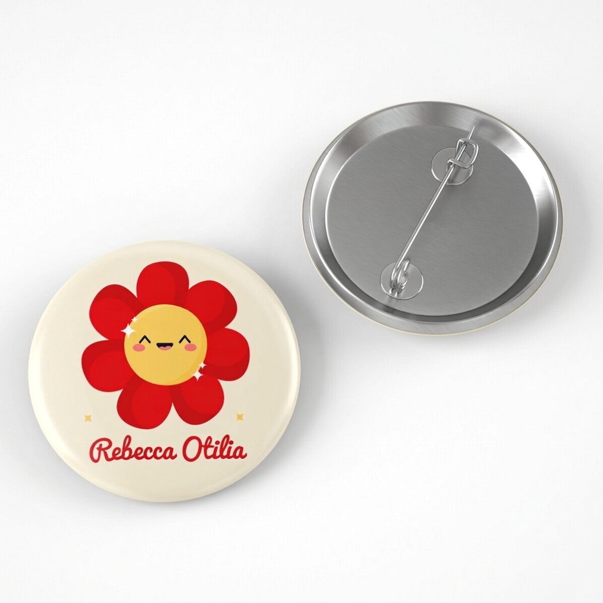 Personalisiertes Namensschild – Modell „Bunte Blume“