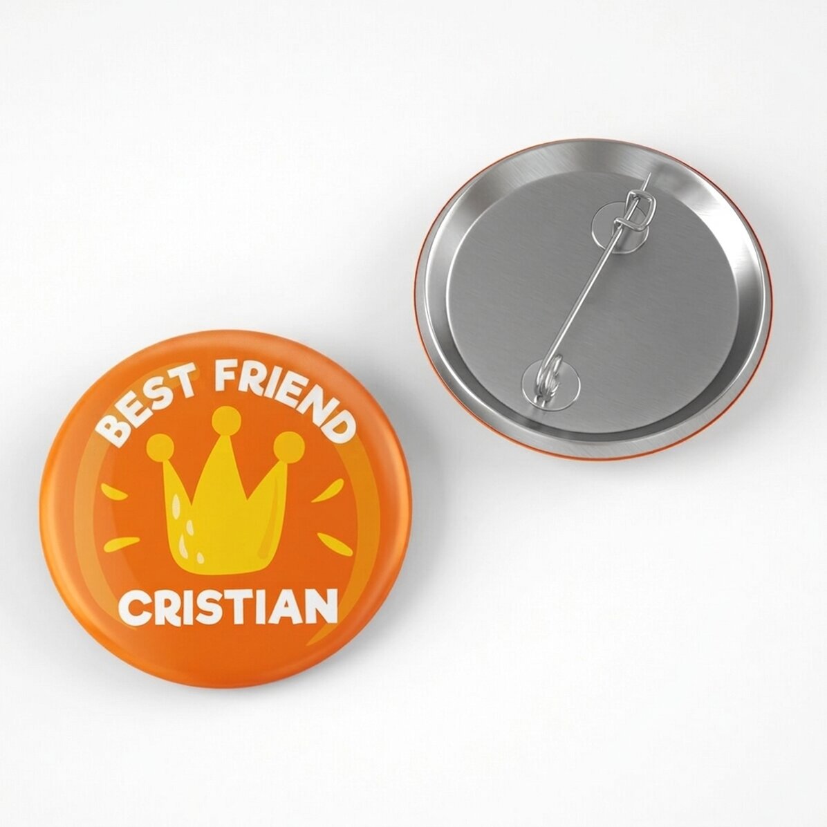 Personalisiertes Abzeichen mit Text – Der beste Freund