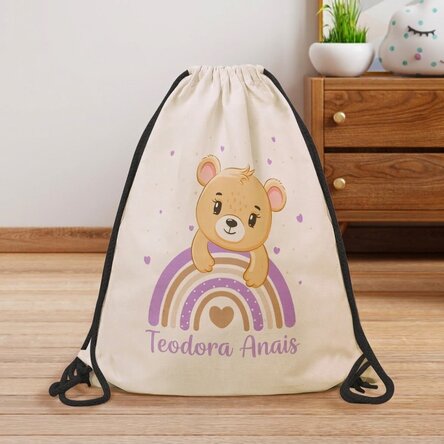 Personalisierter Rucksack mit Namen – Bärchen