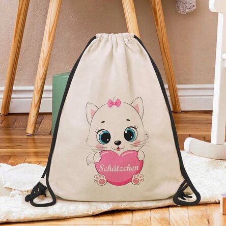 Personalisierter Rucksack mit Namen – Kätzchen