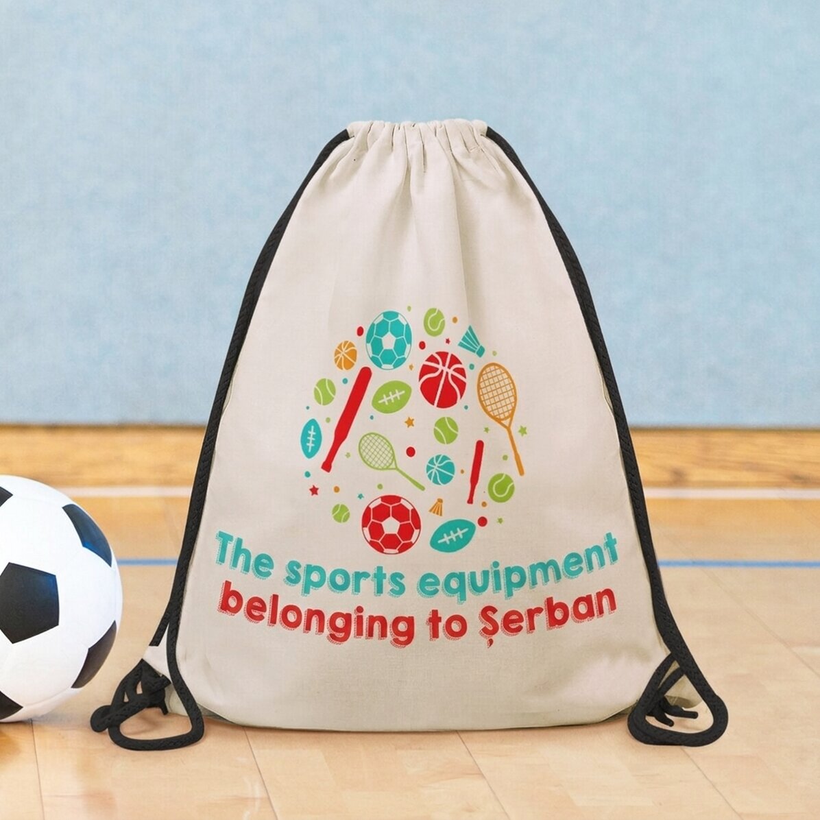 Personalisierter Rucksack mit Aufdruck – Sportausrüstung